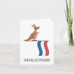 Dutch Birthday Card - Gefeliciteerd Karte