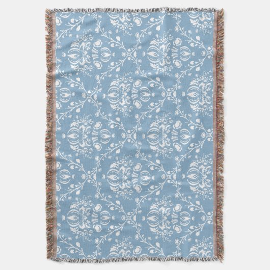 Dutch Blue Damask Decke (Vorderseite Vertikal)