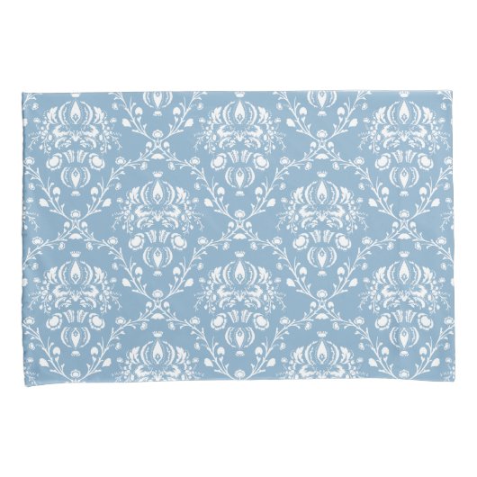 Dutch Blue Damask Kissenbezug (Vorderseite-Rechts)
