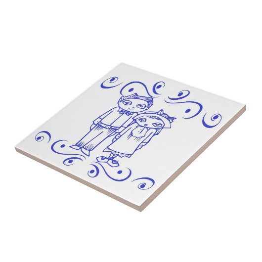 Dutch Blue Kids Fliese (Seite)