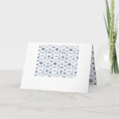 Dutch Blue Tiles Baby Showcard Einladung (Rückseite)