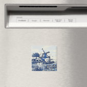 Dutch Blue Vintag Style Windmühle Magnet (In Situ (Geschirrspüler))