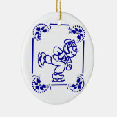 Dutch Boy Ice Skaten Keramikornament (Rechts)