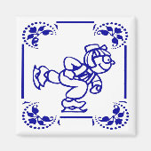 Dutch Boy Ice Skaten Magnet (Vorne)