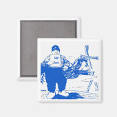 Dutch Boy With Windmill Magnet (Vorderseite/Rückseite)