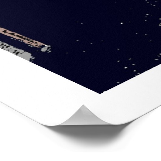 Dutch Bridge Full Moon Poster (Ecke)