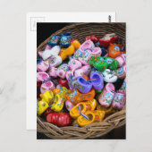 Dutch Clogs Postkarte (Vorne/Hinten)