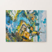 Dutch Countryside with Windmills and Water Channel Puzzle (Horizontal)