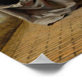 Dutch Courtyard - Pieter de Hooch Fine Art Poster (Ecke)