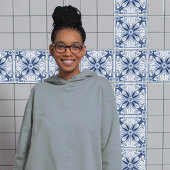 Dutch Delft Blue Daisy Repro Backsplash Küche Fliese