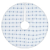 Dutch Delft Blue Floral Pattern Tree Skirt Polyester Weihnachtsbaumdecke (Vorderseite)