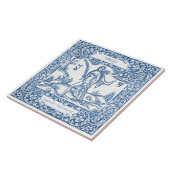 Dutch Delft Blue Virgo Vintag Zodiac Sign Fliese (Seite)