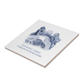 Dutch Delft Wilhelm Busch Inspirierte spielerische Fliese (Seite)