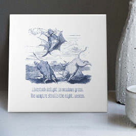 Dutch Delft Wilhelm Busch Inspirierte spielerische Fliese