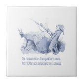 Dutch Delft Wilhelm Busch Inspirierte spielerische Fliese (Vorderseite)