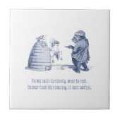 Dutch Delft Wilhelm Busch Inspirierte spielerische Fliese (Vorderseite)