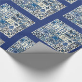 Dutch Delft Wrapping Paper Geschenkpapier (Ecke)