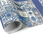 Dutch Delft Wrapping Paper Geschenkpapier (Rolleneckpunkt)