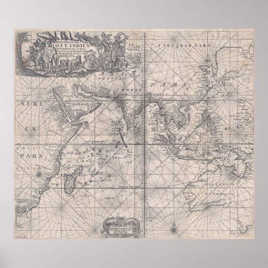 Dutch East Indies 1689 - SEHR hohe Auflösung. Poster (Vorne)