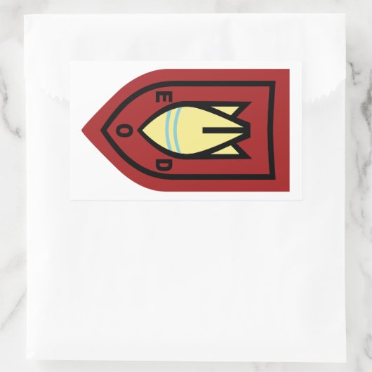 Dutch EOD Rechteckiger Aufkleber (Tasche)