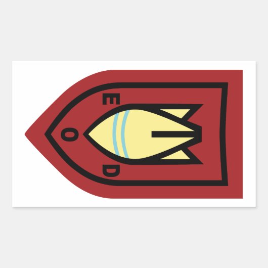 Dutch EOD Rechteckiger Aufkleber (Vorderseite)