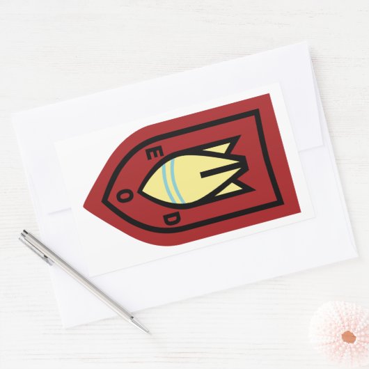 Dutch EOD Rechteckiger Aufkleber (Umschlag)