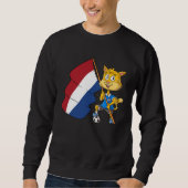 Dutch fan cat sweatshirt (Vorderseite)