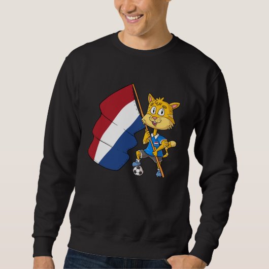 Dutch fan cat sweatshirt (Vorderseite)