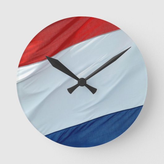 Dutch flag runde wanduhr (Vorderseite)