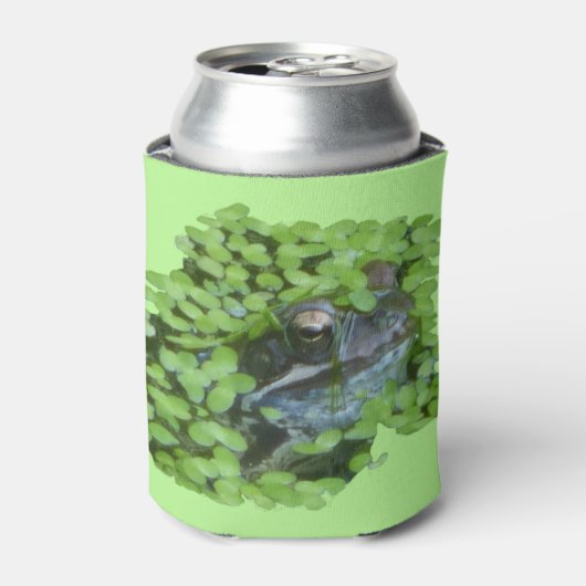 Dutch Frog Face mit Duckweed Can Cooler Dosenkühler (Kanne Vorderseite)