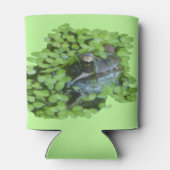 Dutch Frog Face mit Duckweed Can Cooler Dosenkühler (Rückseite)