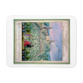 Dutch Garden, 1650 (mit Papier) Magnet (Horizontal)