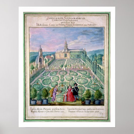 Dutch Garden, 1650 (mit Papier) Poster (Vorne)
