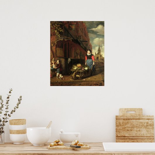 Dutch Genre Scene, 1668 Poster (Küche)