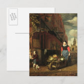 Dutch Genre Scene, 1668 Postkarte (Vorne/Hinten)