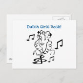 Dutch Girls Rock Postkarte (Vorne/Hinten)