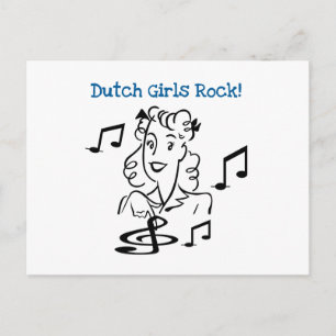 Dutch Girls Rock Postkarte