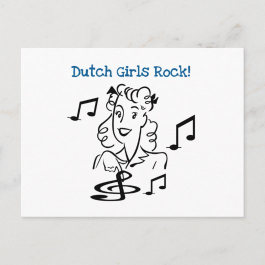Dutch Girls Rock Postkarte (Vorderseite)