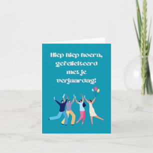 Dutch Happy Birthday Karte