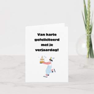 Dutch happy birthday karte