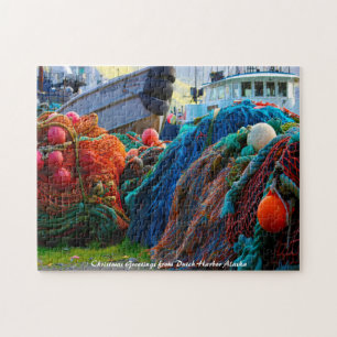 Dutch Harbor Alaska. Weihnachtsgrüße Puzzle