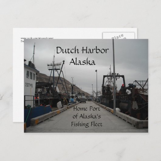 Dutch Harbour Spit Dock Postkarte (Vorne/Hinten)