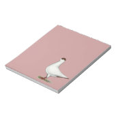 Dutch Helmet Pigeon Notizblock (Rotiert)