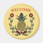 Dutch Hex Welcome Pineape Magnet (Vorne)