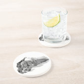 Dutch Hound Resting – Graphic Coaster Getränkeuntersetzer (Seite)