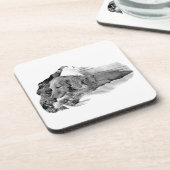 Dutch Hound Resting – Graphic Coaster Getränkeuntersetzer (Linke Seite)