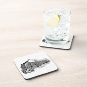 Dutch Hound Resting – Graphic Coaster Getränkeuntersetzer (Rechte Seite)