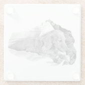 Dutch Hound Resting –  Graphic Coaster Glasuntersetzer (Rückseite)