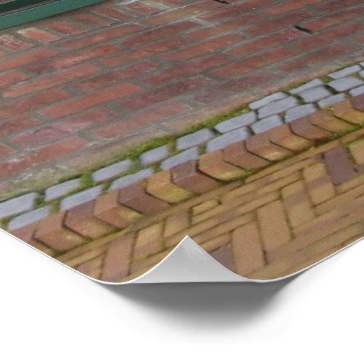 Dutch House Window & Shutters Foto Poster Print (Ecke)