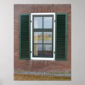 Dutch House Window & Shutters Foto Poster Print (Vorne)